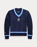 Wimbledon Hybrid Sweatshirt Refined Navy