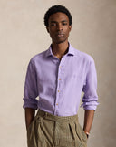 Classic Fit Linen Shirt Powder Purple