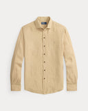 Classic Fit Linen Shirt Coastal Beige