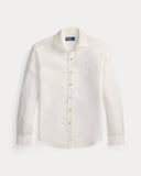 Classic Fit Linen Shirt Ceramic White