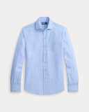 Classic Fit Linen Shirt Austin Blue