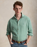 Classic Fit Linen Shirt Faded Mint