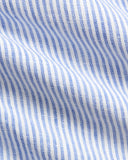 Linen Utility Overshirt Cabana Blue White
