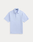 Standard Fit Textured Piqué Polo Shirt Pebble Blue