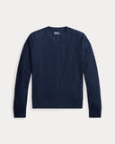 Relaxed Fit Textured Linen Sweater Newport Navy