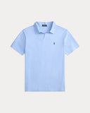 Standard Fit Cotton-Linen Polo Shirt Bristol Blue