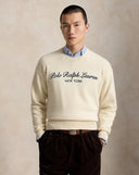 Relaxed Fit Wool-Cotton Sweater Andover Cream