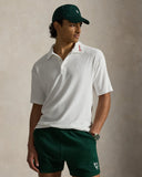 Relaxed Fit Terry Polo Shirt White