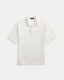 Relaxed Fit Terry Polo Shirt White