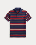Classic Fit Striped Mesh Polo Shirt Newport Navy Multi
