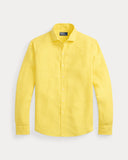Classic Fit Slub Linen Shirt Sunfish Yellow