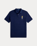 Classic Fit Polo Bear Mesh Polo Shirt Newport Navy/Heritage Bear