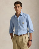 Classic Fit Polo Bear Oxford Shirt Blue Heritage Bear