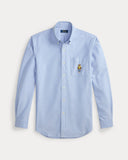 Classic Fit Polo Bear Oxford Shirt Blue Heritage Bear