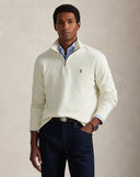 Estate-Rib Quarter-Zip Pullover Parchment Cream