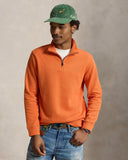 Estate-Rib Quarter-Zip Pullover College Orange Heather