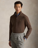 Estate-Rib Quarter-Zip Pullover  Nutmeg Brown Heather
