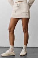 Scholar Knit Cargo Skirt Oatmeal Heather - Unmatched Kicks - ALO