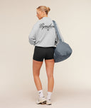 Script Embroidery Oversized Zip Through Light Grey Core Marl - Unmatched Kicks - GYMSHARK