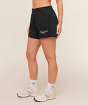 Script Embroidery Shorts Black - Unmatched Kicks - GYMSHARK