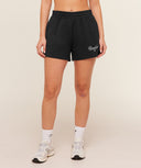Script Embroidery Shorts Black - Unmatched Kicks - GYMSHARK