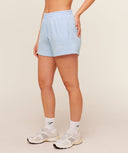 Script Embroidery Shorts Chilled Blue - Unmatched Kicks - Womens>Apparel>Shorts>loose