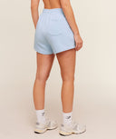 Script Embroidery Shorts Chilled Blue - Unmatched Kicks - Womens>Apparel>Shorts>loose