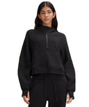 Scuba Oversized Half - Zip Hoodie Black - Unmatched Kicks - LULULEMON