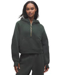 Scuba Oversized Half - Zip Hoodie Rainforest Green/Gold - Unmatched Kicks - LULULEMON