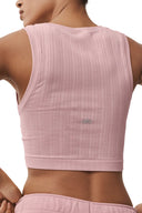 Seamless Pointelle Tank - Vintage Pink - Unmatched Kicks - ALO
