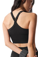 Seamless Ribbed Favorite Bra Tank Black - Unmatched Kicks - ALO