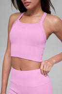 Seamless Ribbed Favorite Bra Tank - Candy Heart Pink - Unmatched Kicks - ALO