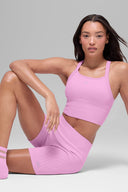 Seamless Ribbed Favorite Bra Tank - Candy Heart Pink - Unmatched Kicks - ALO