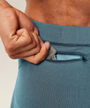 Seamless Running Half Tight body fit Stealth Blue / Storm Blue - Unmatched Kicks - GYMSHARK