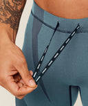 Seamless Running Half Tight body fit Stealth Blue / Storm Blue - Unmatched Kicks - GYMSHARK