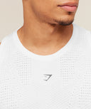 Seamless Running Tank slim fit GS White - Unmatched Kicks - GYMSHARK