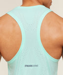 Seamless Running Tank slim fit Pop Turquoise - Unmatched Kicks - GYMSHARK