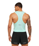 Seamless Running Tank slim fit Pop Turquoise - Unmatched Kicks - GYMSHARK
