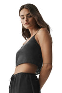 Semi-Sheer Golden Hour Tank Black - Unmatched Kicks-ALO