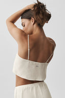 Semi-Sheer Golden Hour Tank Ivory - Unmatched Kicks-ALO