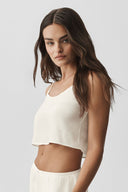Semi-Sheer Golden Hour Tank Ivory - Unmatched Kicks-ALO