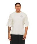 Set The Pace Boxy T-Shirt oversized fit GS Soft White - Unmatched Kicks - GYMSHARK