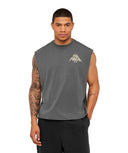Set The Pace Tank oversized fit Graphite Grey - Unmatched Kicks - GYMSHARK