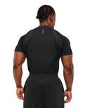 Shadow Seamless T Shirt muscle fit Black/Brand Blue - Unmatched Kicks - GYMSHARK