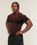 Shadow Seamless T Shirt Sets Red - Unmatched Kicks-GYMSHARK