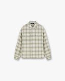 Sheer Long Sleeve Flannel Shirt - Green - Unmatched Kicks - REPRESENT
