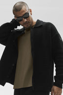 Shift Knit Button Up Long Sleeve Black - Unmatched Kicks-ALO