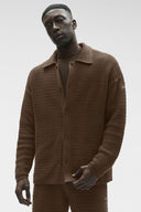 Shift Knit Button Up Long Sleeve Espresso - Unmatched Kicks-ALO