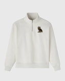 Signature Quarter Zip Mockneck - Ash Heather Grey - Unmatched Kicks - 
