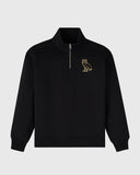 Signature Quarter - Zip Mockneck - Black - Unmatched Kicks - 